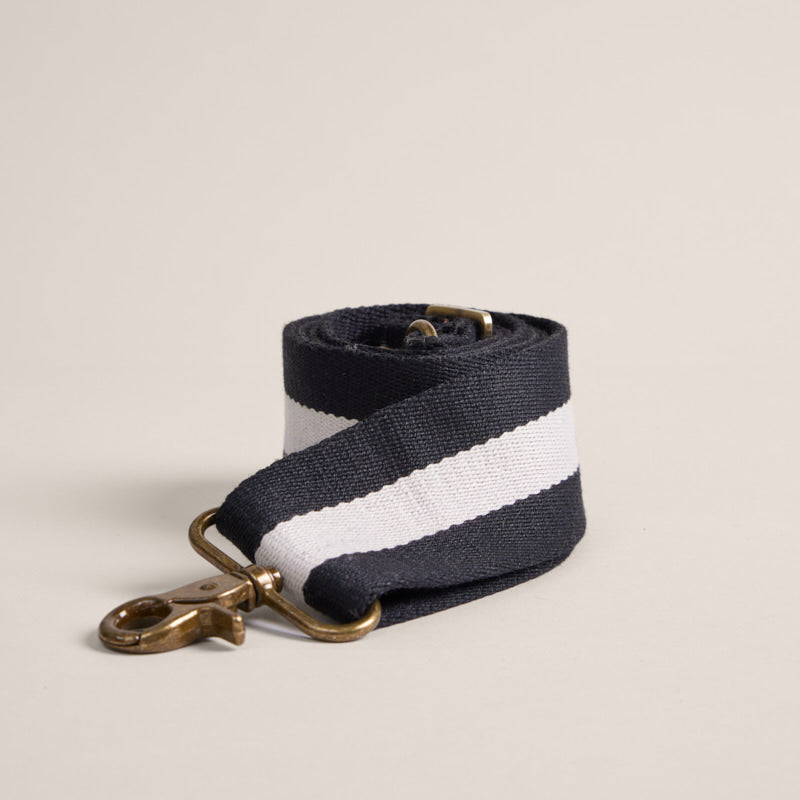 Black and White Stripe Strap One Size / Black/White Stripe