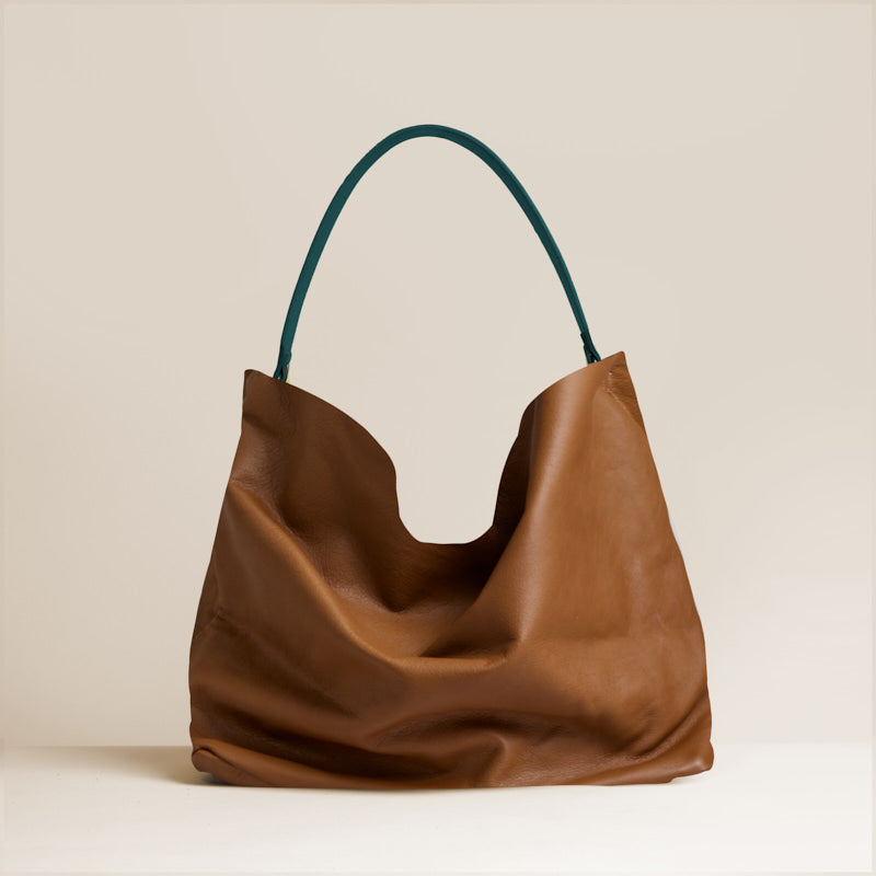 Parker Medium Metallic Leather Shoulder Bag