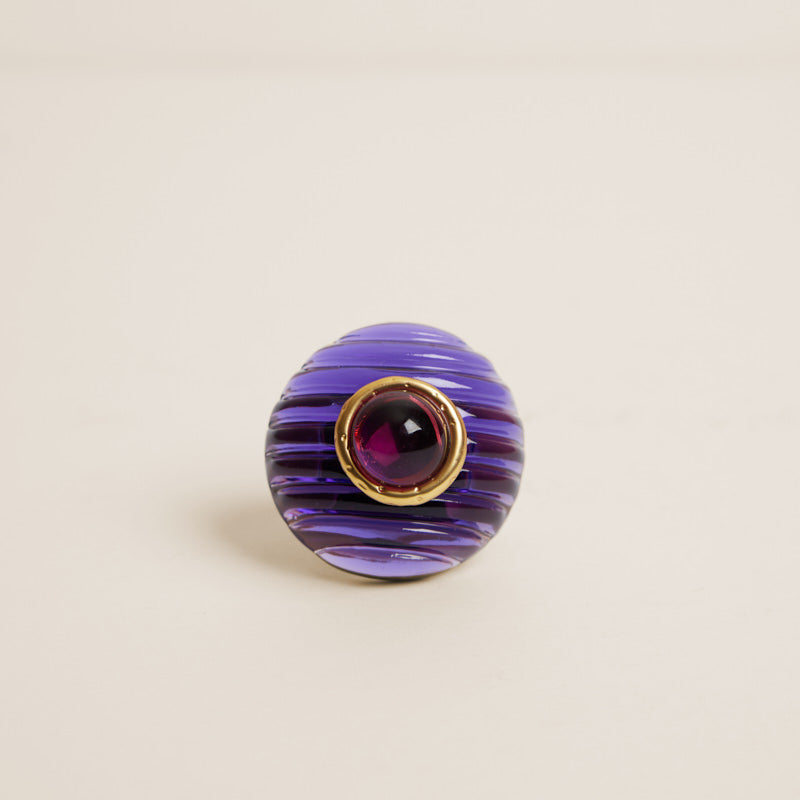 Lucite Cocktail Ring - Purple – Parker Thatch
