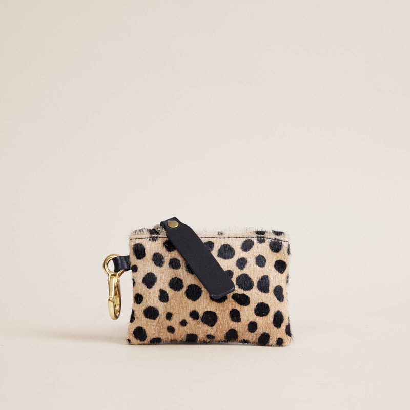 Zip Top Pouch with Keyring - Leopard – Parker Thatch