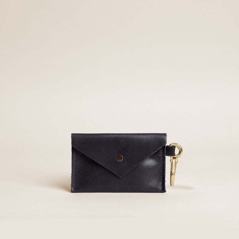 Leather Card Holder With Key Ring () Leather Card Holder With Key Ring