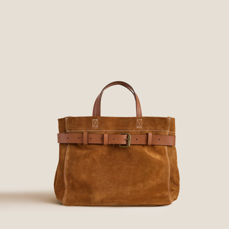 Belted Mimi - Suede Caramel – Parker Thatch