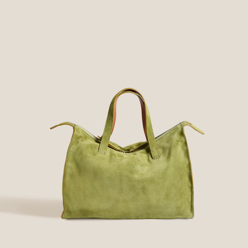Zoe Satchel - Suede Palm – Parker Thatch