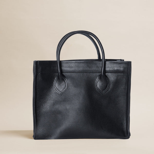 Parker - Leather Pebbled Black