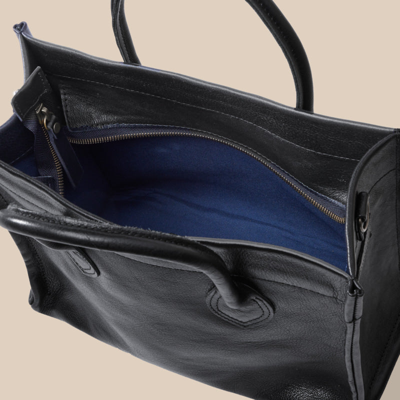 Parker - Leather Pebbled Black