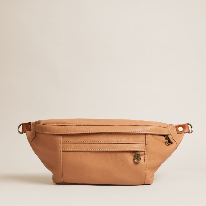 Cross Your Heart Sling - Leather Butterscotch