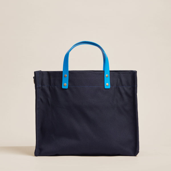 Medium Mimi - Nylon Navy with French Blue Handles