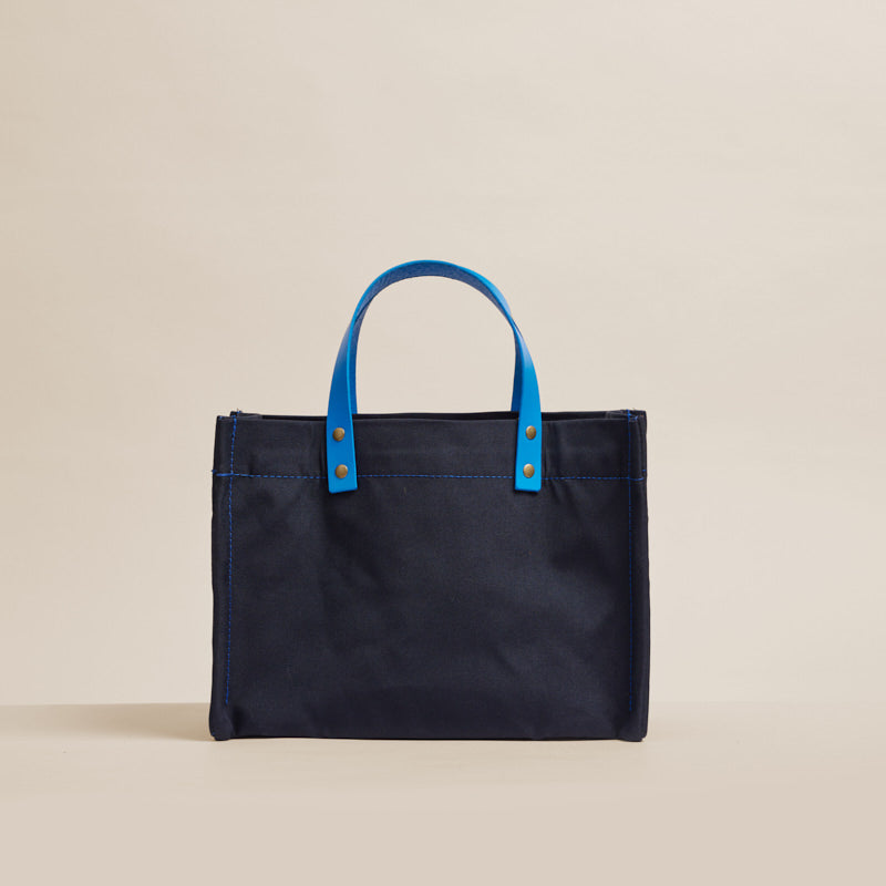 Small Mimi - Nylon Navy with French Blue Handles