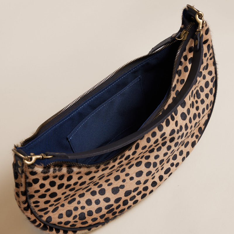 Parker Thatch Leopard/Navy Adjustable Crossbody Strap - Leopard Navy