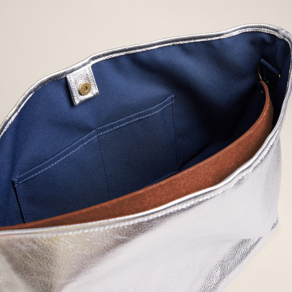 XL Jane - Slouch Bag - Leather Silver