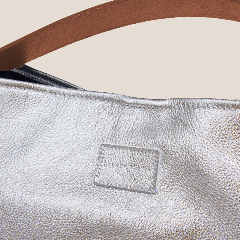 XL Jane - Slouch Bag - Leather Silver