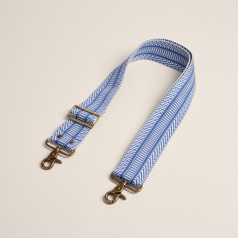 Adjustable Crossbody Strap - Greek Cay Blue