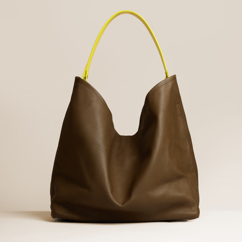 XL Jane - Slouch Bag - Leather Olive