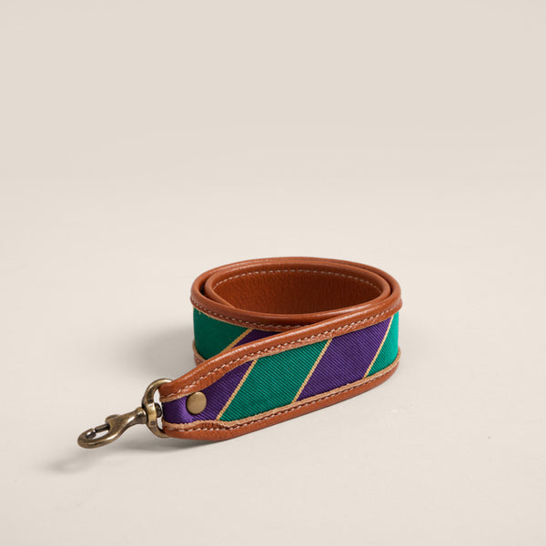 Jackie Shoulder Strap - Purple & Green Vintage Mens Tie