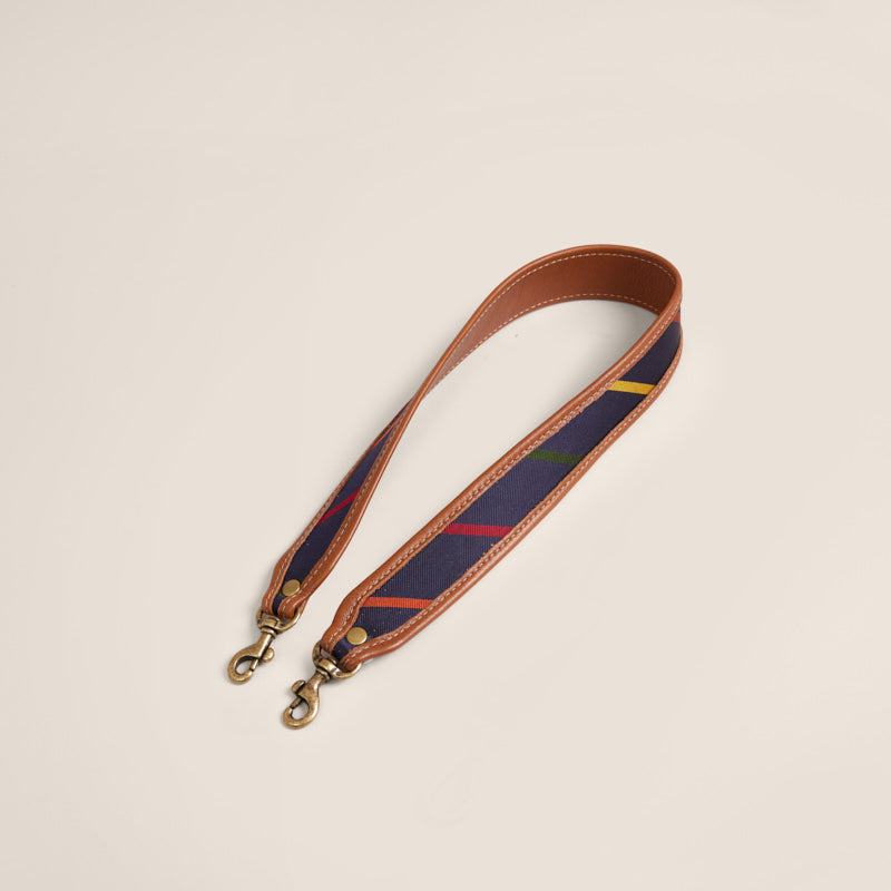 Jackie Shoulder Strap - Navy & Multi Stripe Vintage Mens Tie