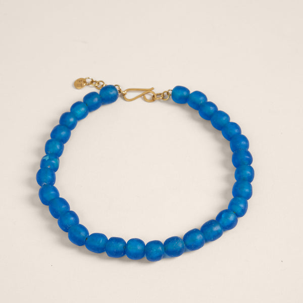 Beaded Necklace - Azure Blue