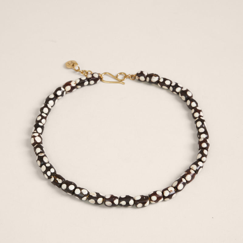 Beaded Necklace - Black and White