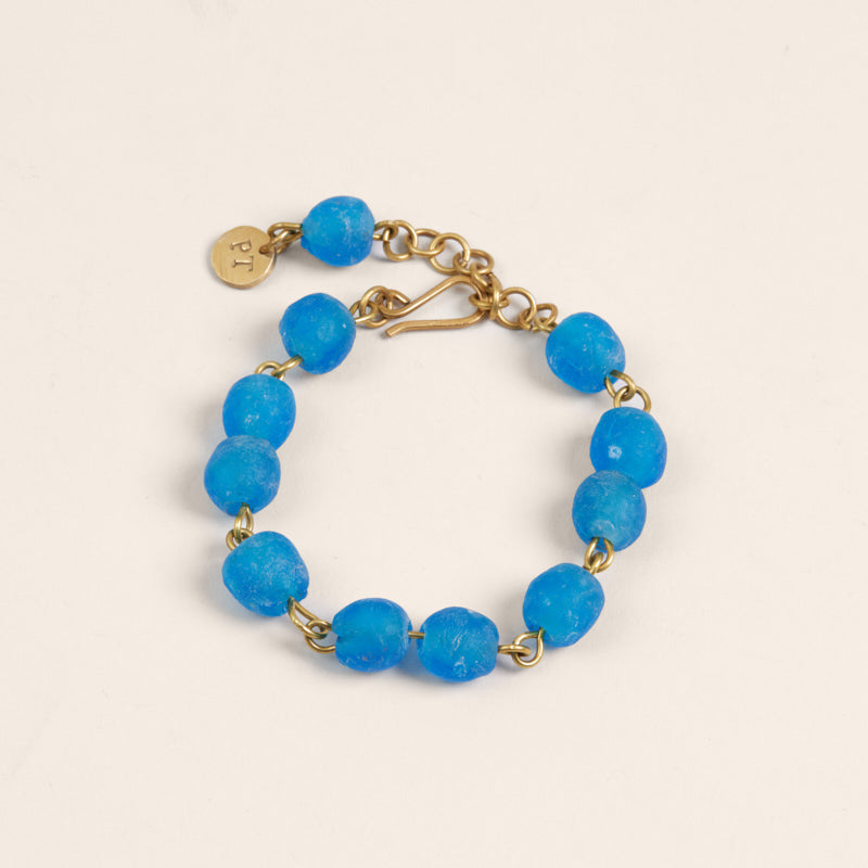 Beaded Bracelet - Azure Blue