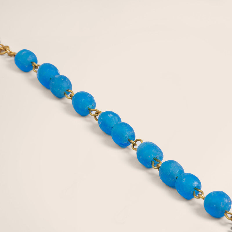 Beaded Bracelet - Azure Blue