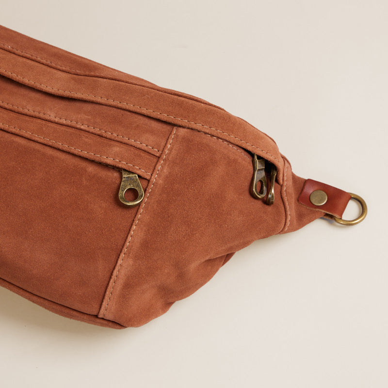 Cross Your Heart Sling - Suede Chestnut