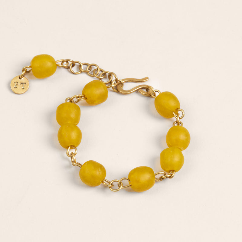 Beaded Bracelet - Sunny Yellow