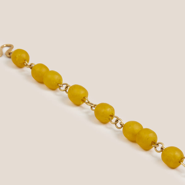 Beaded Bracelet - Sunny Yellow