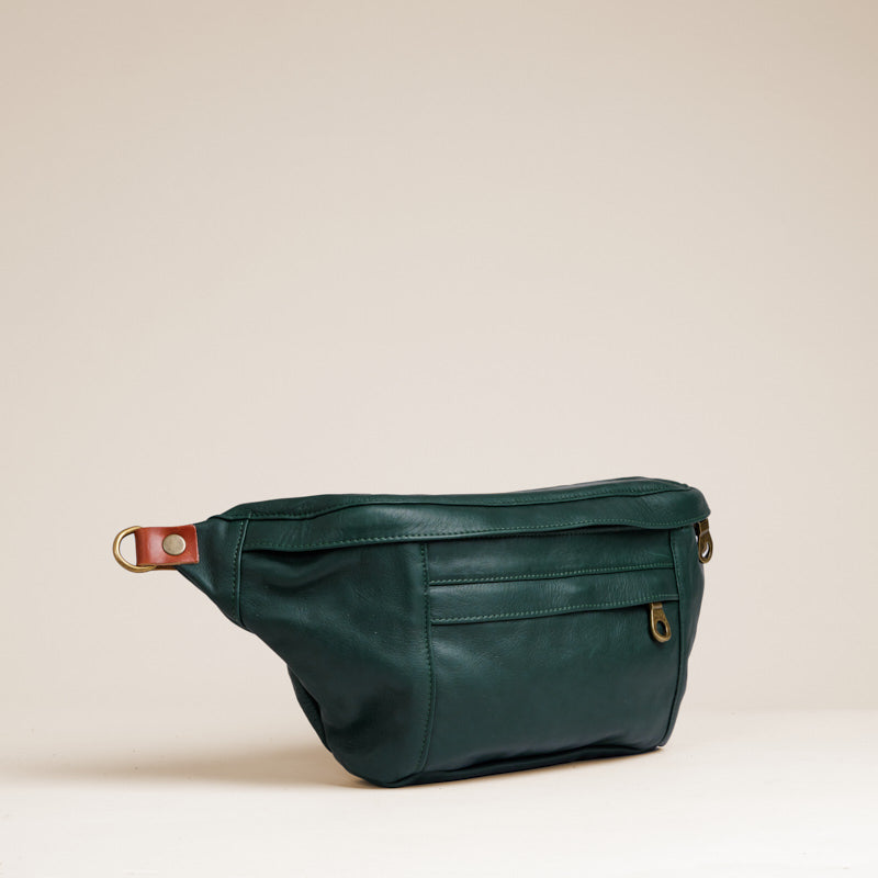 Cross Your Heart Sling - Leather Hunter Green