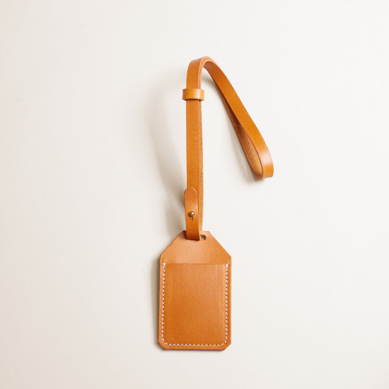 The Intention Bag Tag - Leather Cognac