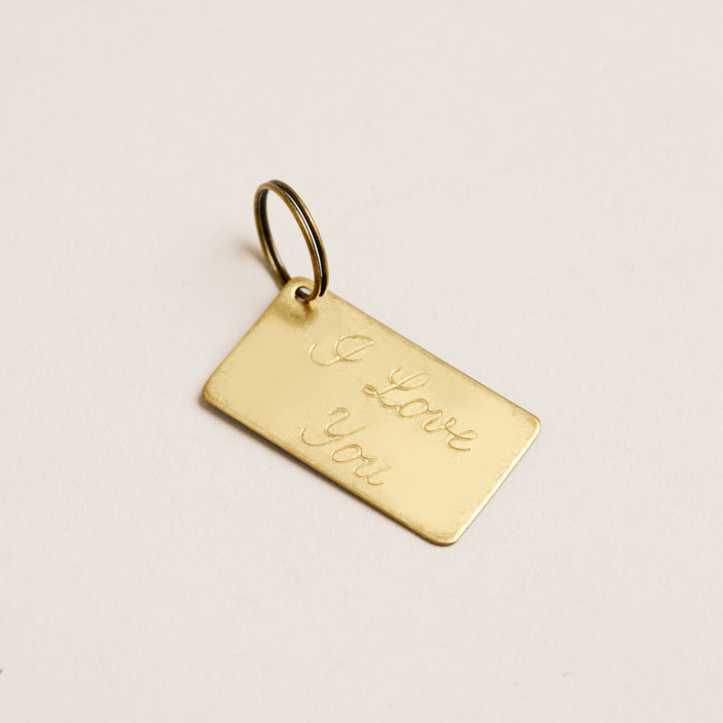 Vintage Dog Tag - I LOVE YOU