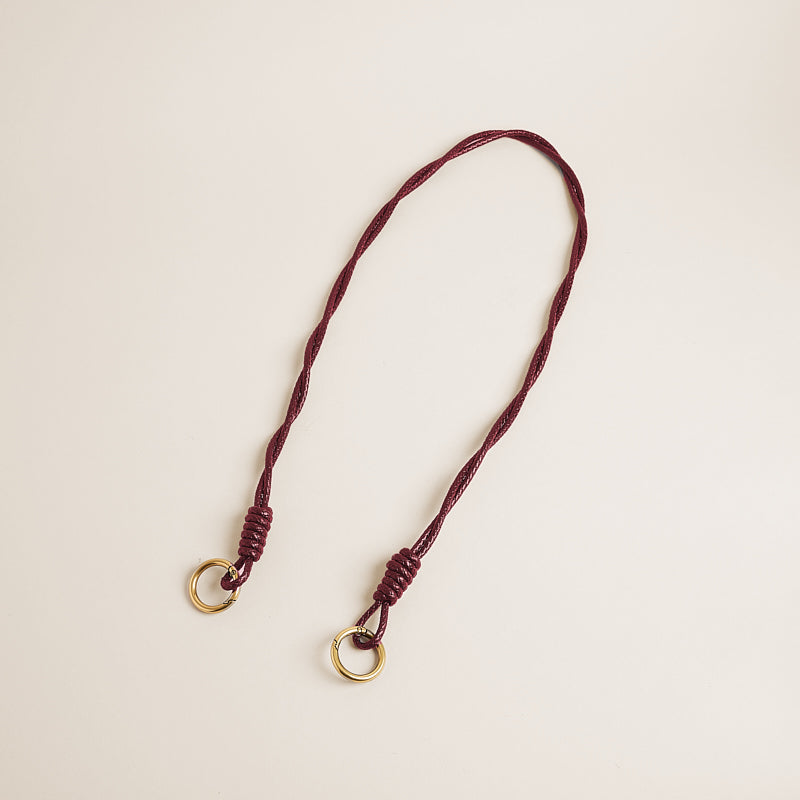 Leather Rope Crossbody Strap - Wine – Parker Thatch