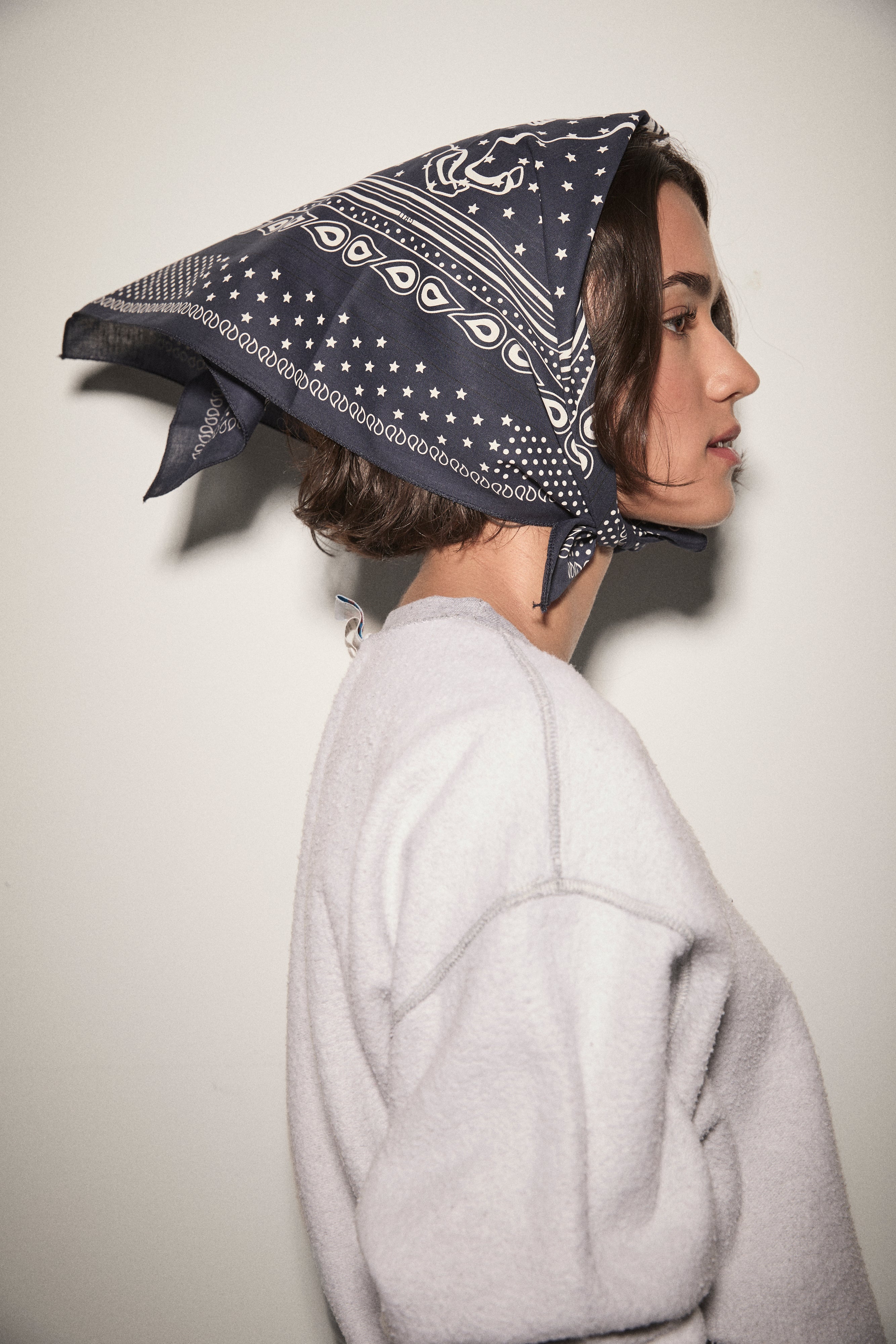 Pegasus Bandana Scarf - Navy – Parker Thatch
