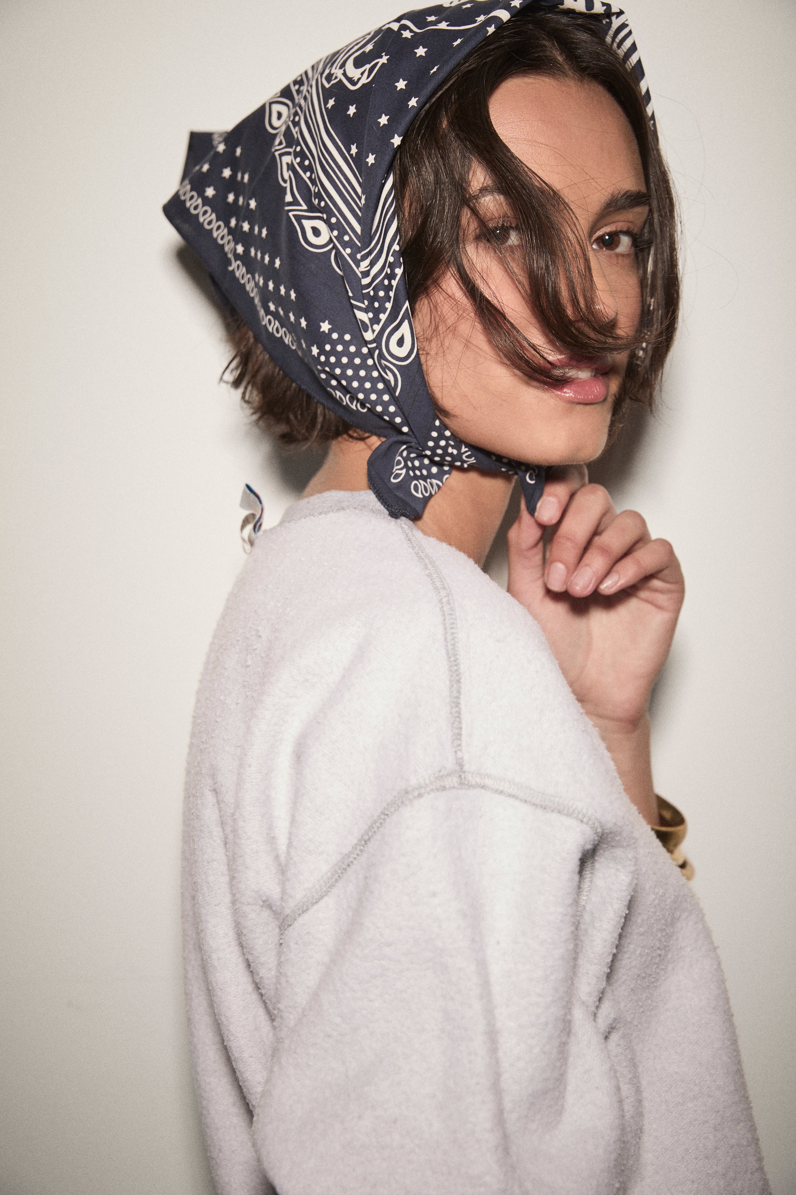 Pegasus Bandana Scarf - Navy – Parker Thatch