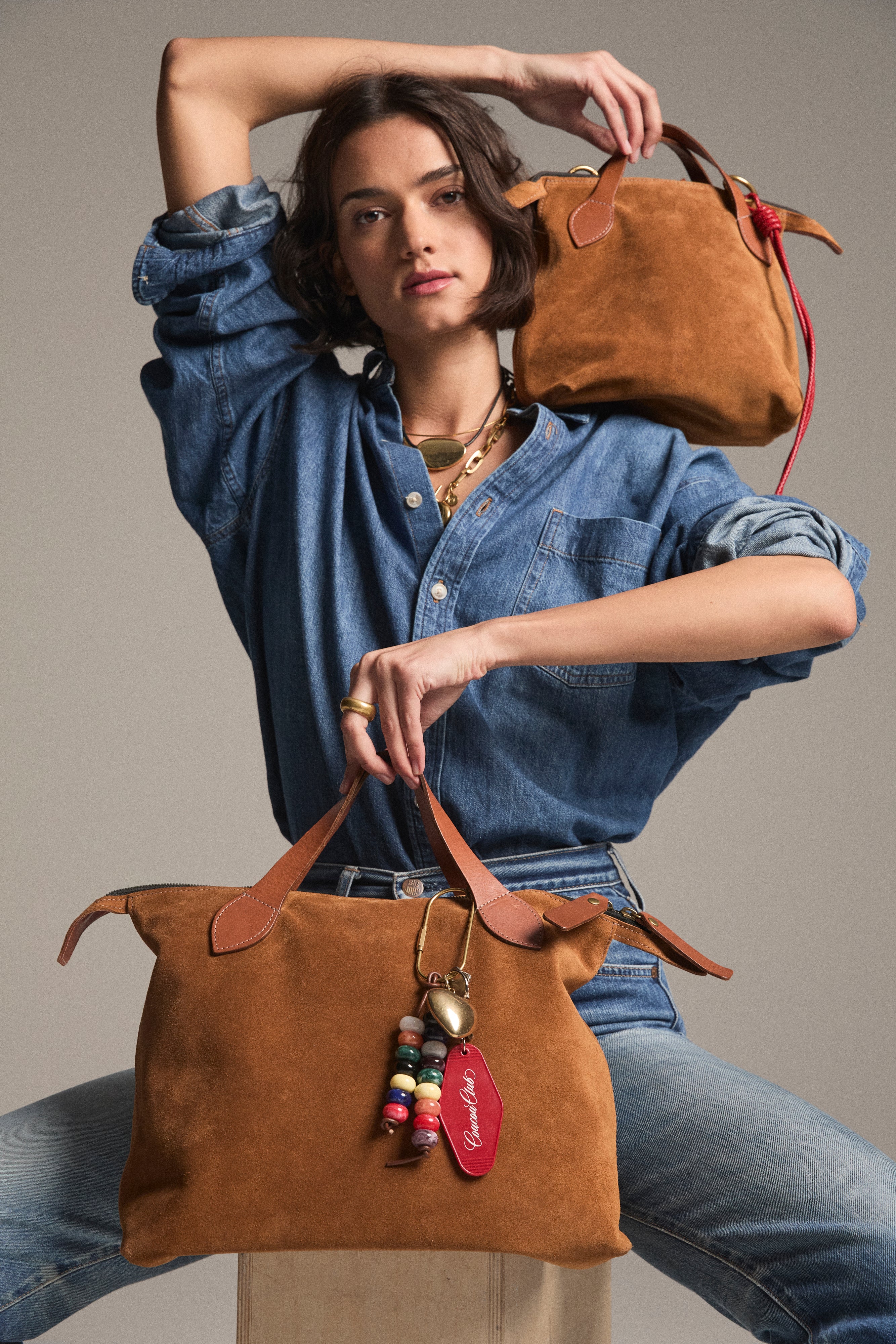 Charlie - Suede Caramel – Parker Thatch