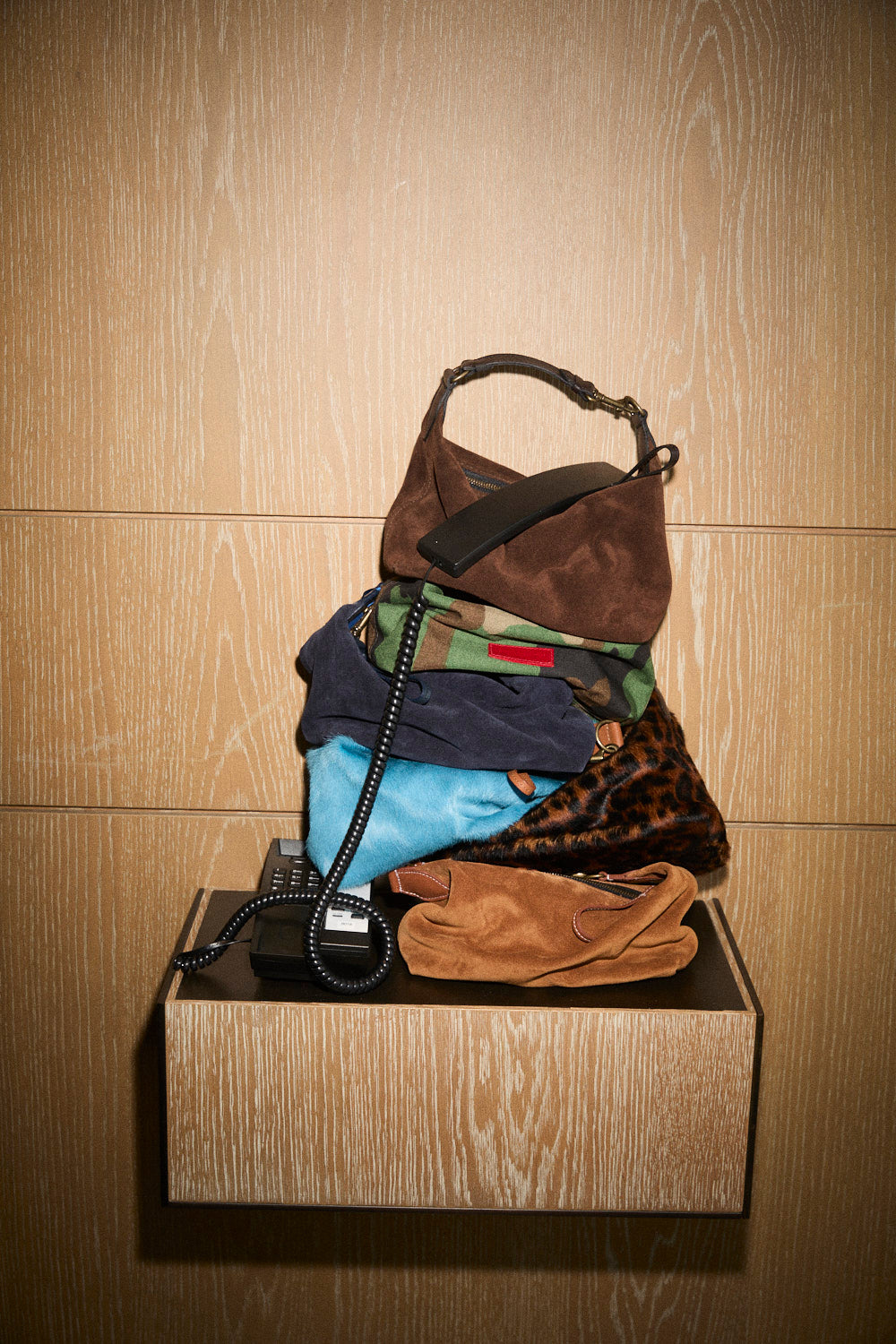 Small Maurice Hobo w/ Convertible Handle - Suede Navy – Parker Thatch