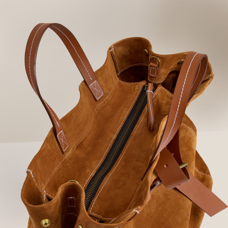 Belted Mimi - Suede Caramel – Parker Thatch