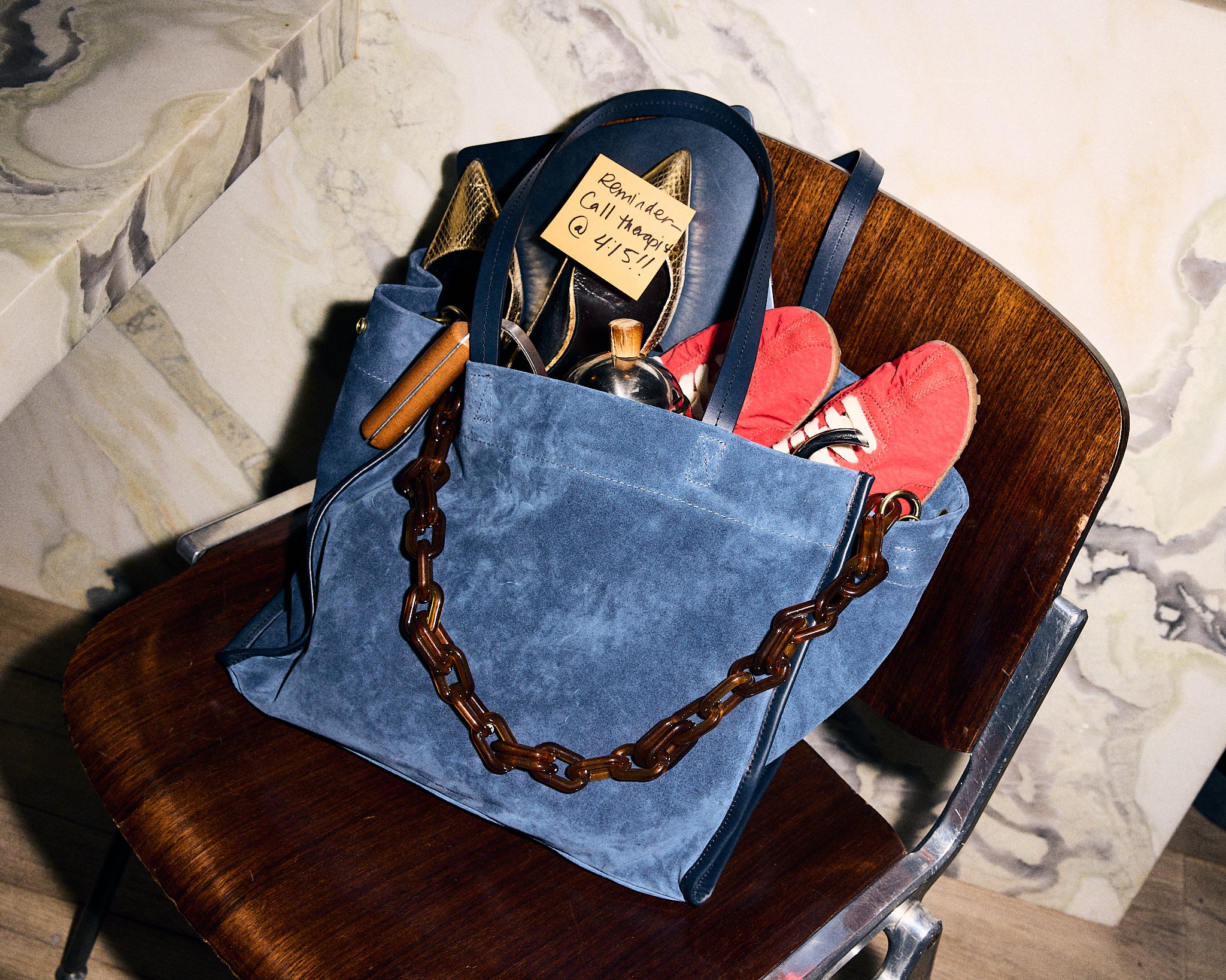 Framed Mimi - Suede Harbor Blue – Parker Thatch