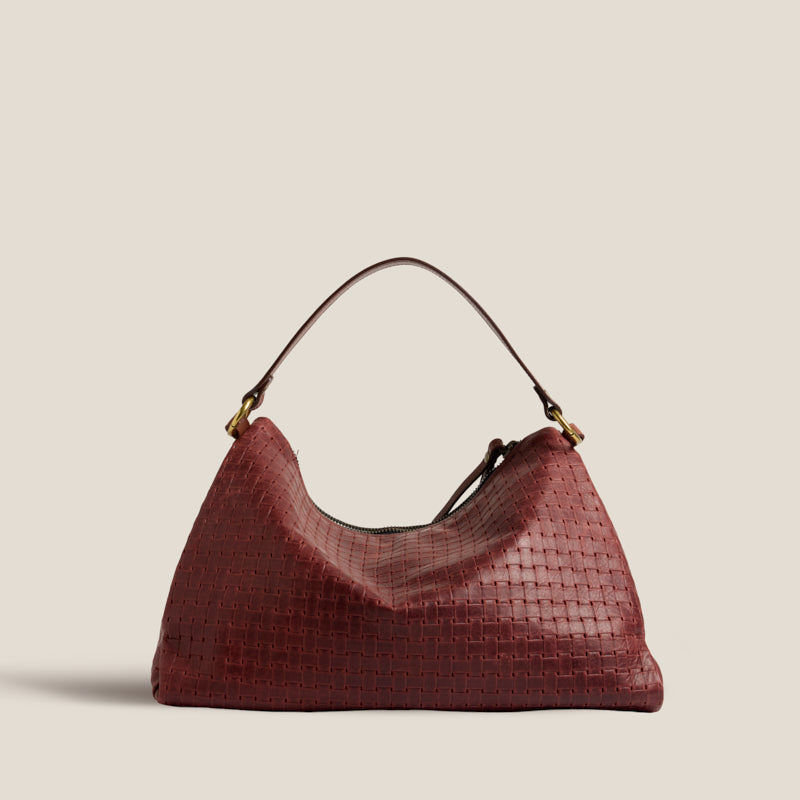 Daily Bag - Leather Cognac Basketweave