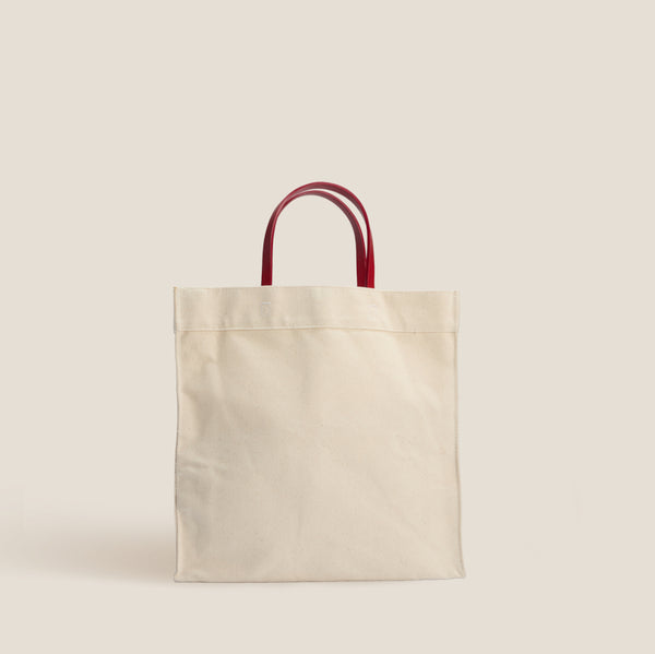 IOMOI Canvas Tote with Red Handles – Parker Thatch