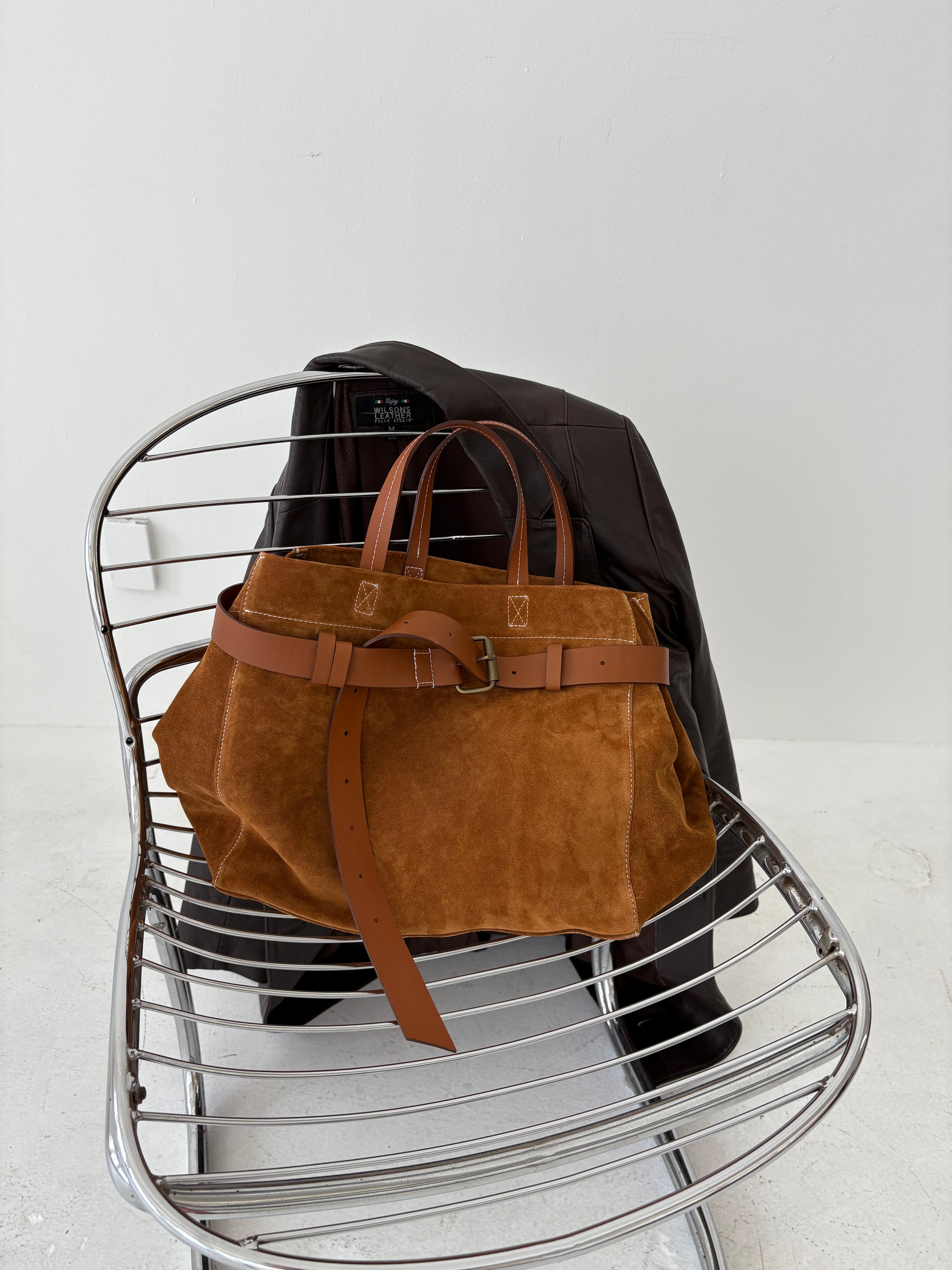 Belted Mimi - Suede Caramel – Parker Thatch