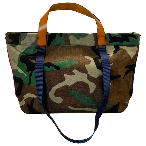 Lil Easy - Nylon Camo with Navy and Red Side Stripe