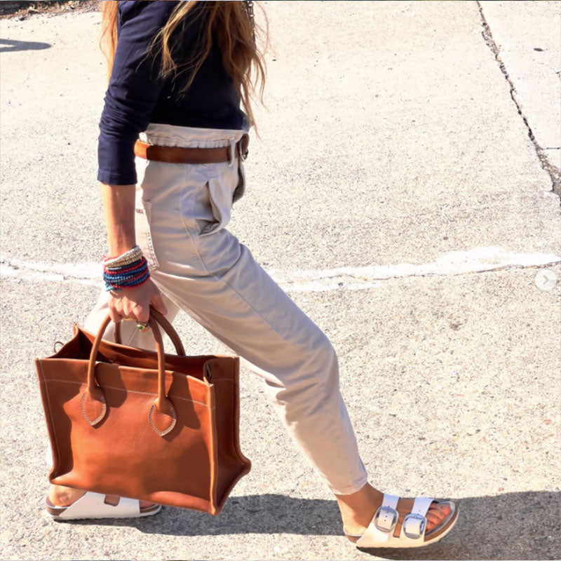 Parker - Leather Pebbled Cognac