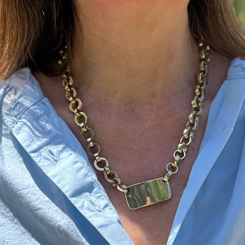 Tag Link Necklace